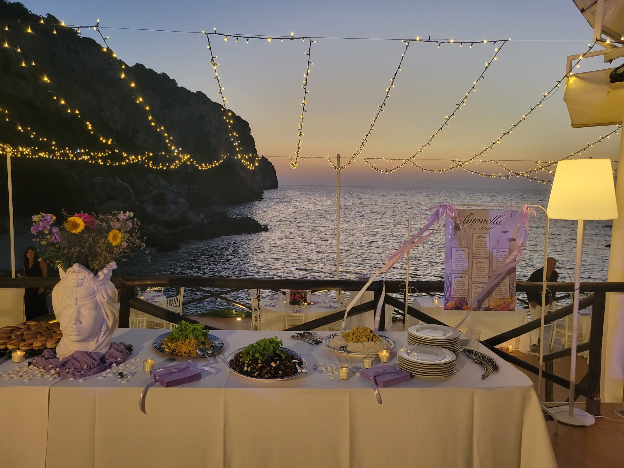 Un momento della festa di Antonella